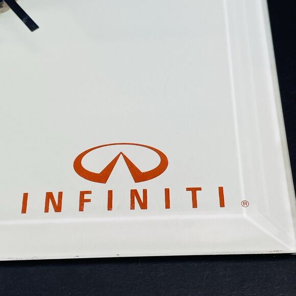 Infiniti Cars Logo Clock Wise Beverly Hills USA Beveled Glass Wall Clock 1991 - Picture 2 of 11